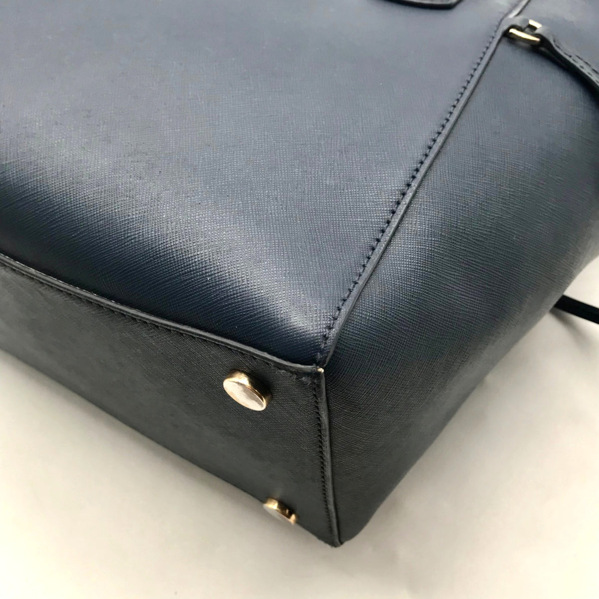 Michael Kors Dark Blue Saffiano Leather Tote Bag