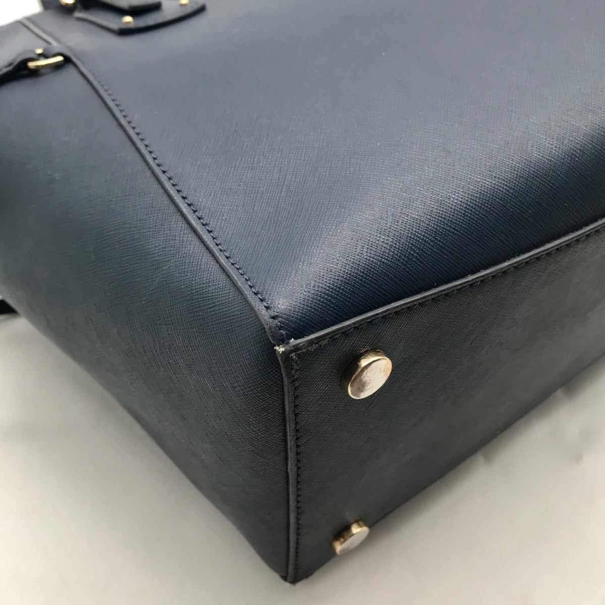 Michael Kors Dark Blue Saffiano Leather Tote Bag