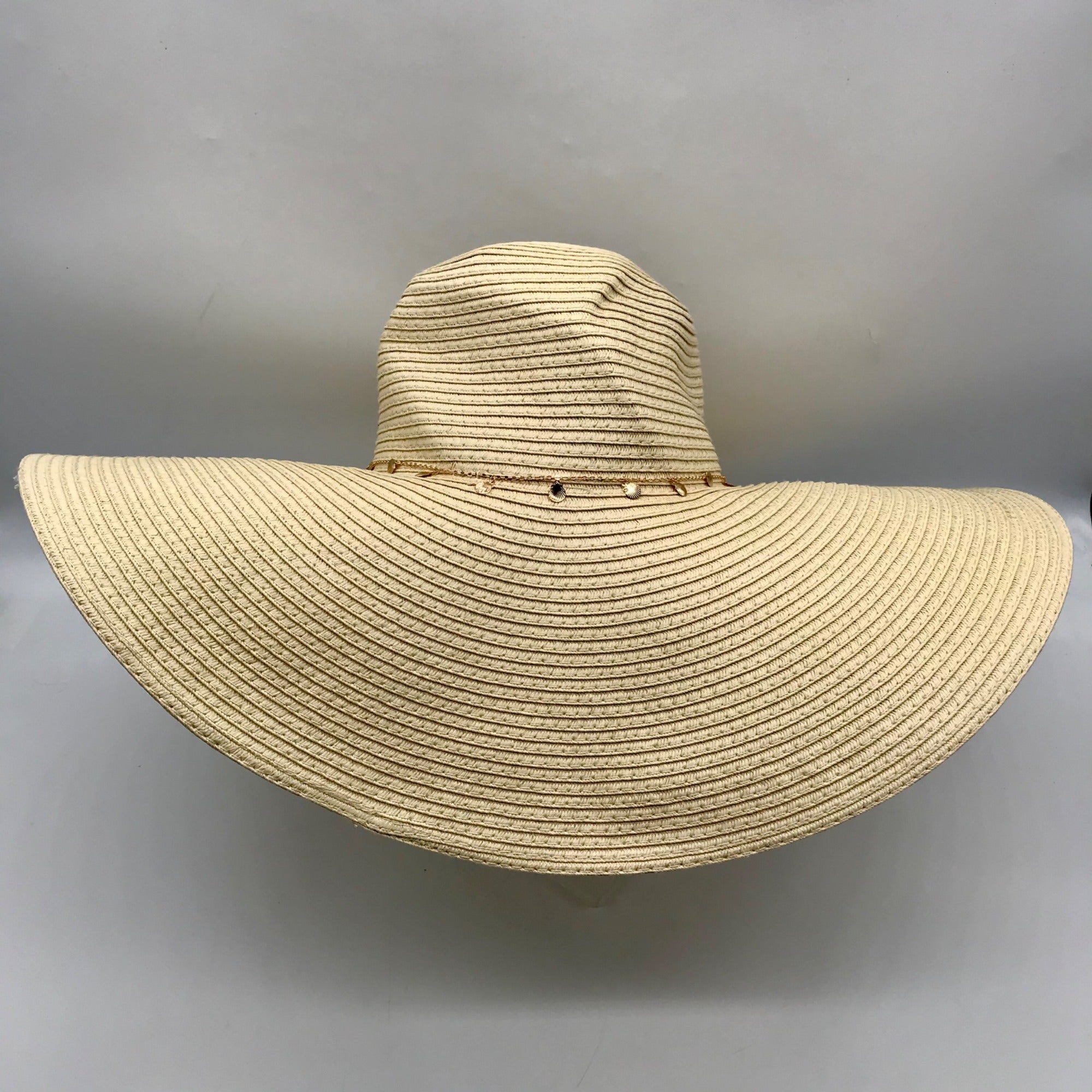 I.N.C. International Concepts Natural Embellished Oversized Floppy Hat