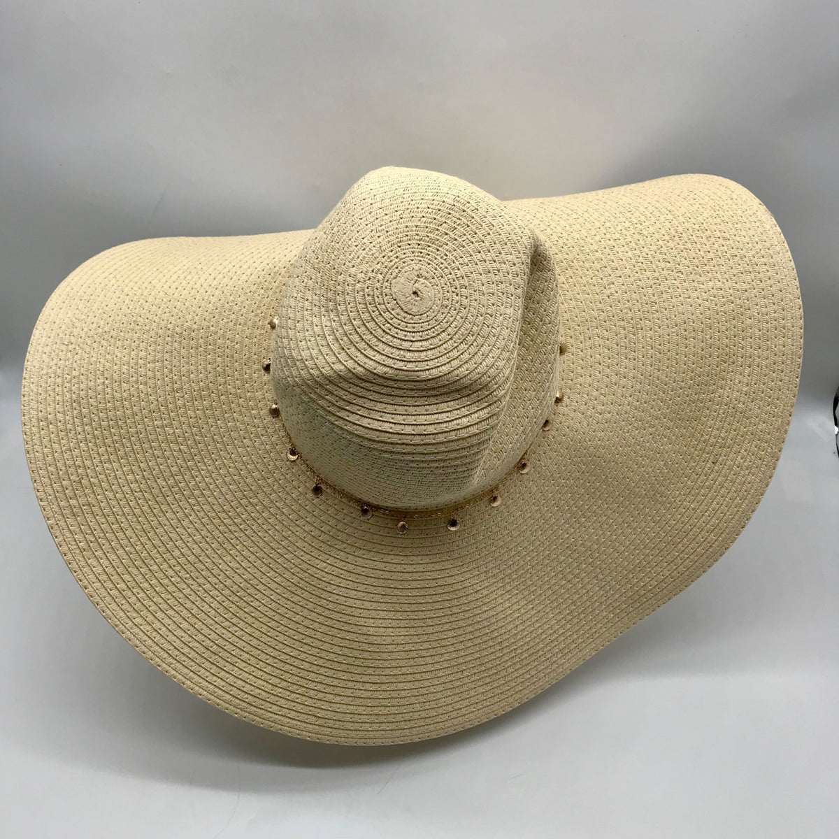 I.N.C. International Concepts Natural Embellished Oversized Floppy Hat