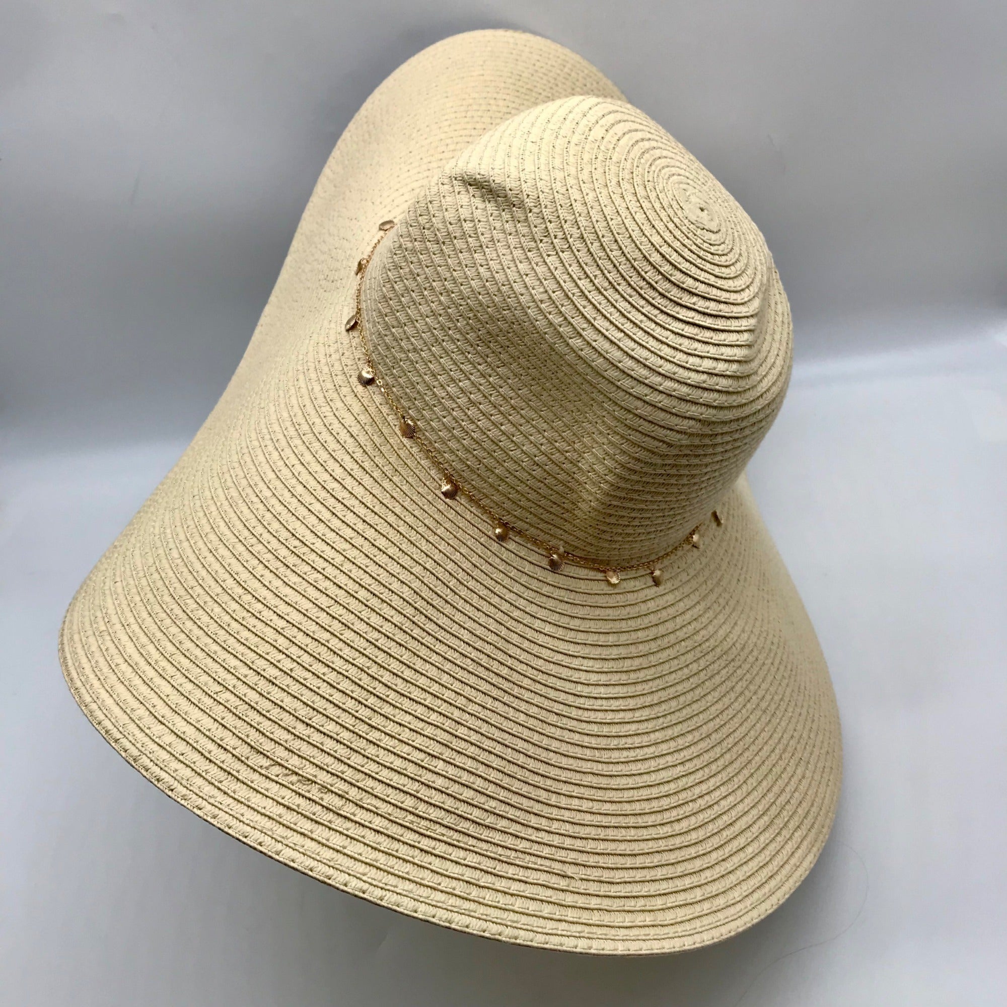 I.N.C. International Concepts Natural Embellished Oversized Floppy Hat