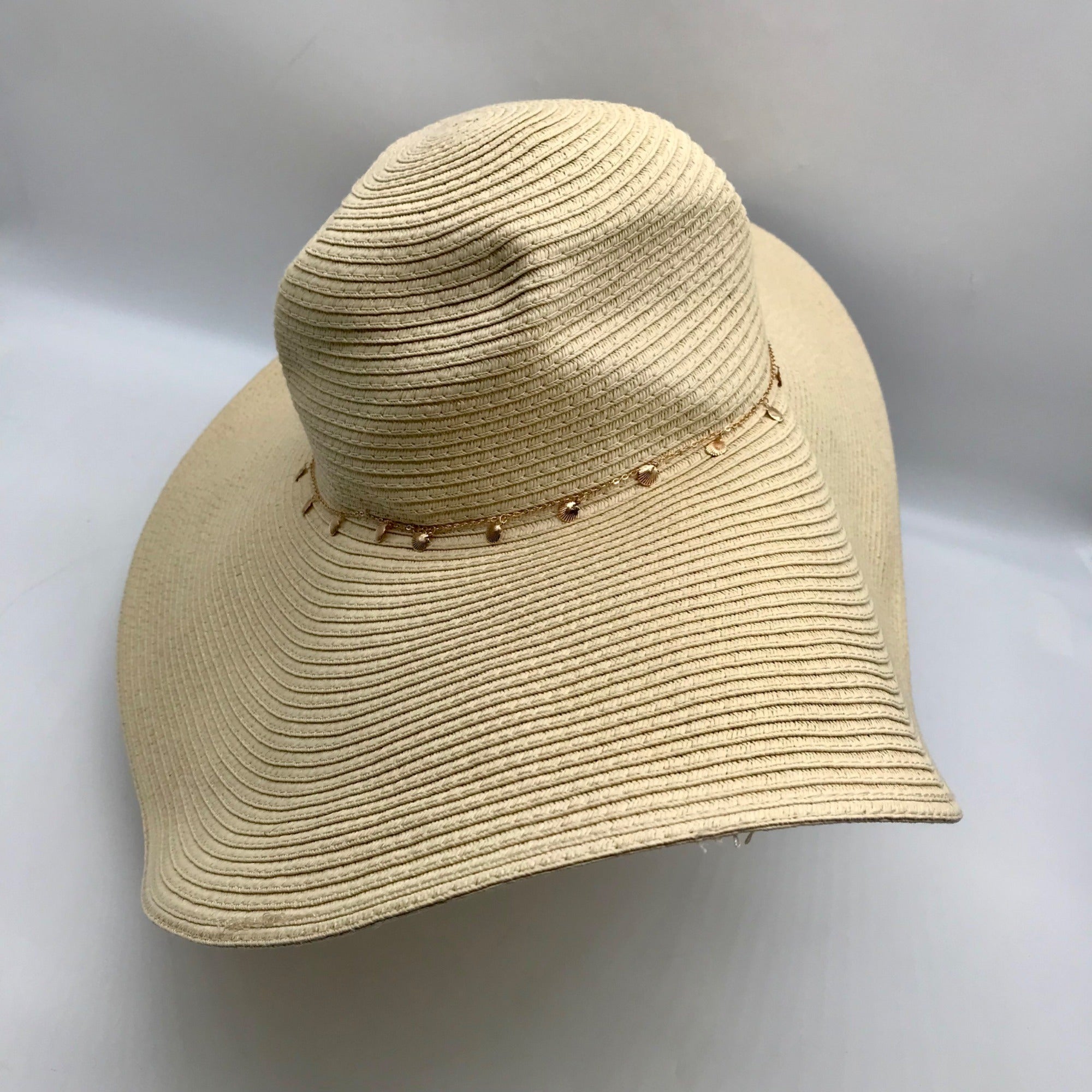 I.N.C. International Concepts Natural Embellished Oversized Floppy Hat
