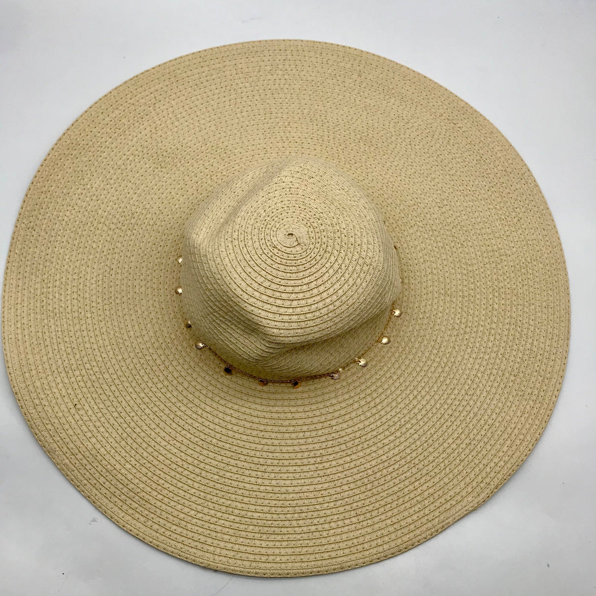 I.N.C. International Concepts Natural Embellished Oversized Floppy Hat