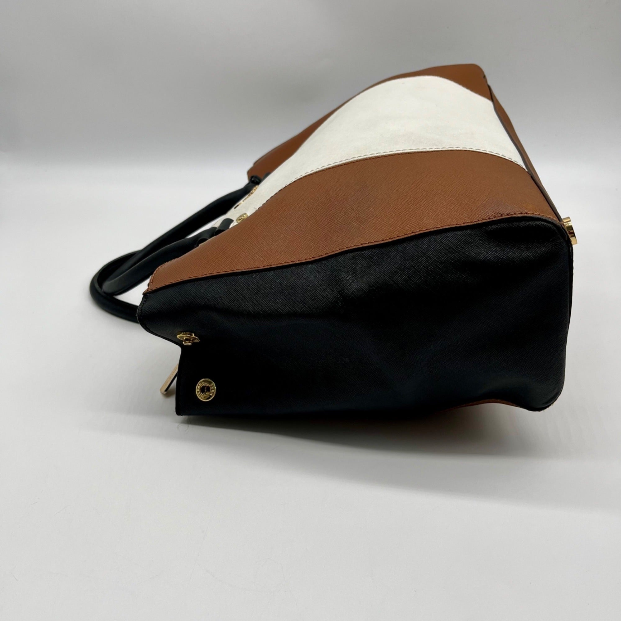 Michael Kors Large Leather Tri-Color Sutton Tote Bag