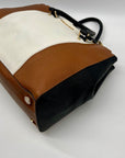 Michael Kors Large Leather Tri-Color Sutton Tote Bag