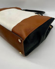 Michael Kors Large Leather Tri-Color Sutton Tote Bag