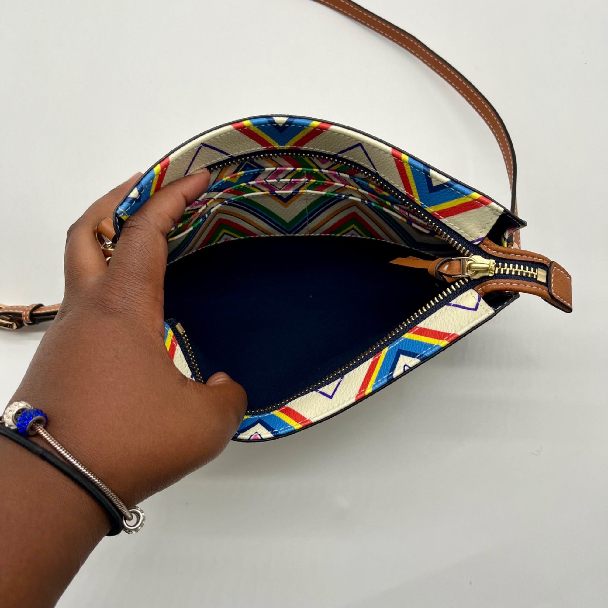 Tory Burch Beige Kerrington Wallet Crossbody