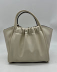 Nine West Beige Faux Leather Kenji Mini Tote Crossbody