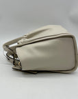 Nine West Beige Faux Leather Kenji Mini Tote Crossbody