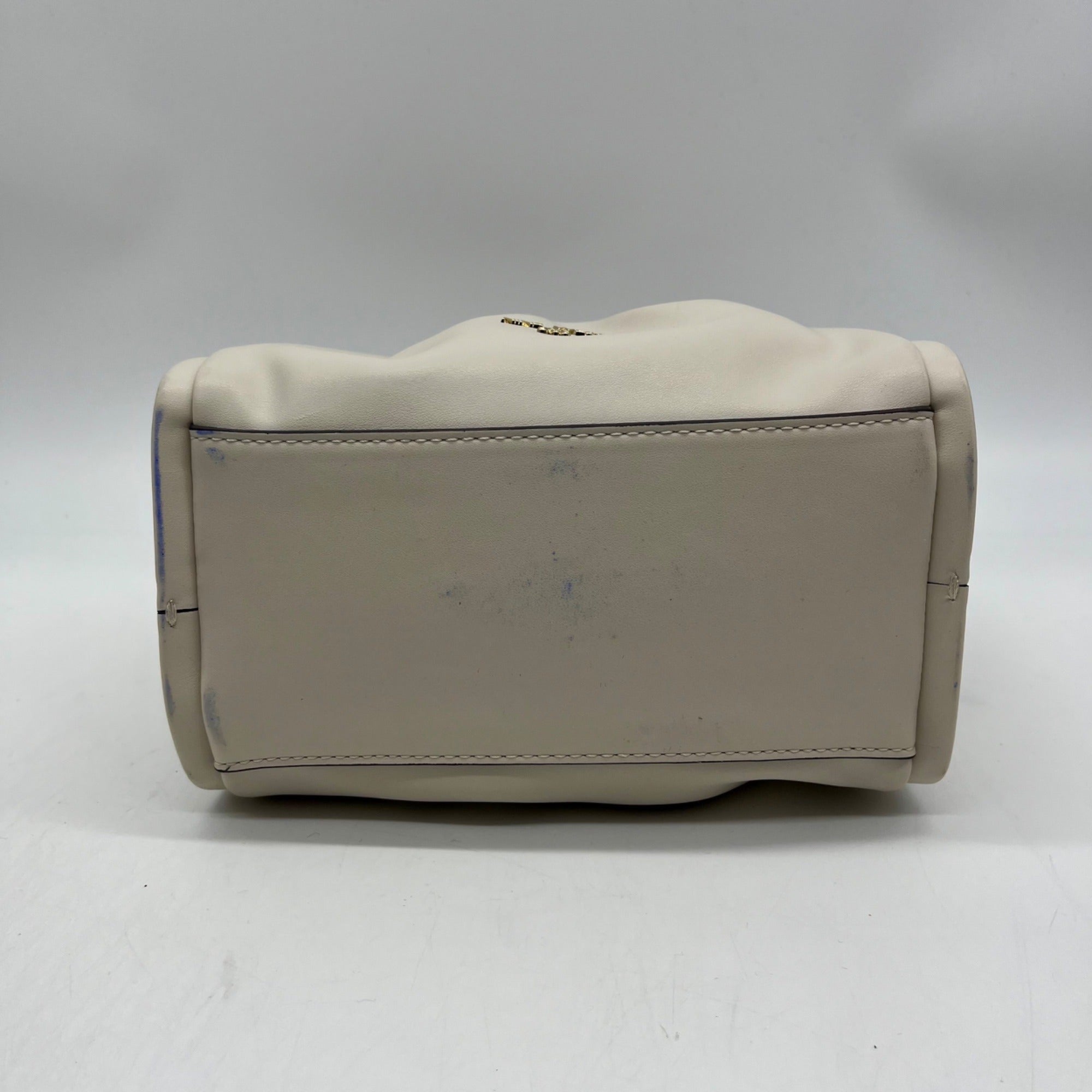 Nine West Beige Faux Leather Kenji Mini Tote Crossbody