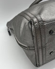 Tory Burch Metallic Leather Silver Shoulder Bag