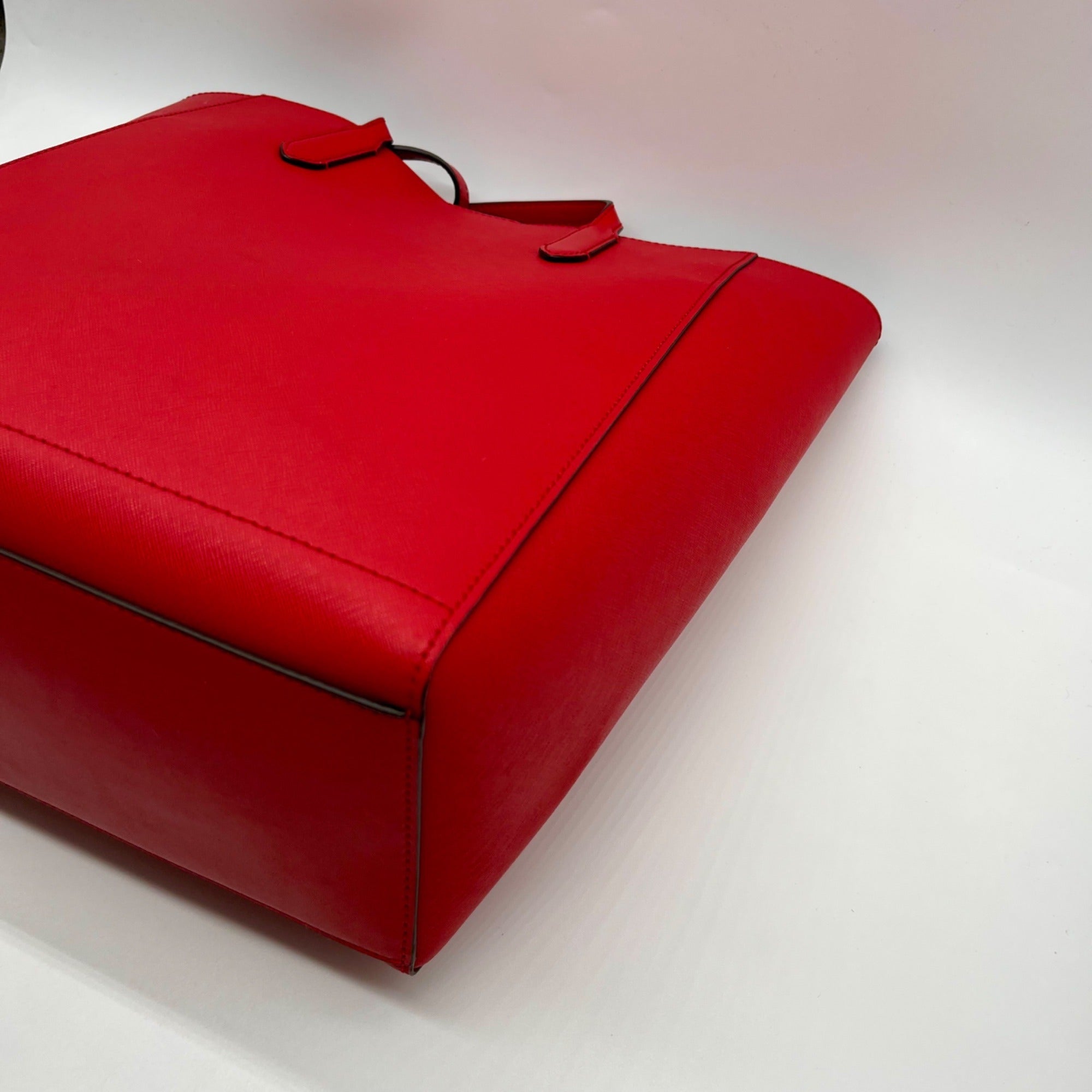 Michael Kors Red Vincent Large Saffiano Leather Tote Bag