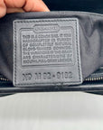 Coach Black Leather Satchel Tote Bag 9182