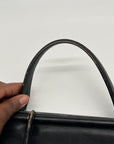 Coach Black Leather Satchel Tote Bag 9182