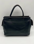 Coach Black Leather Satchel Tote Bag 9182