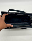 Coach Black Leather Satchel Tote Bag 9182