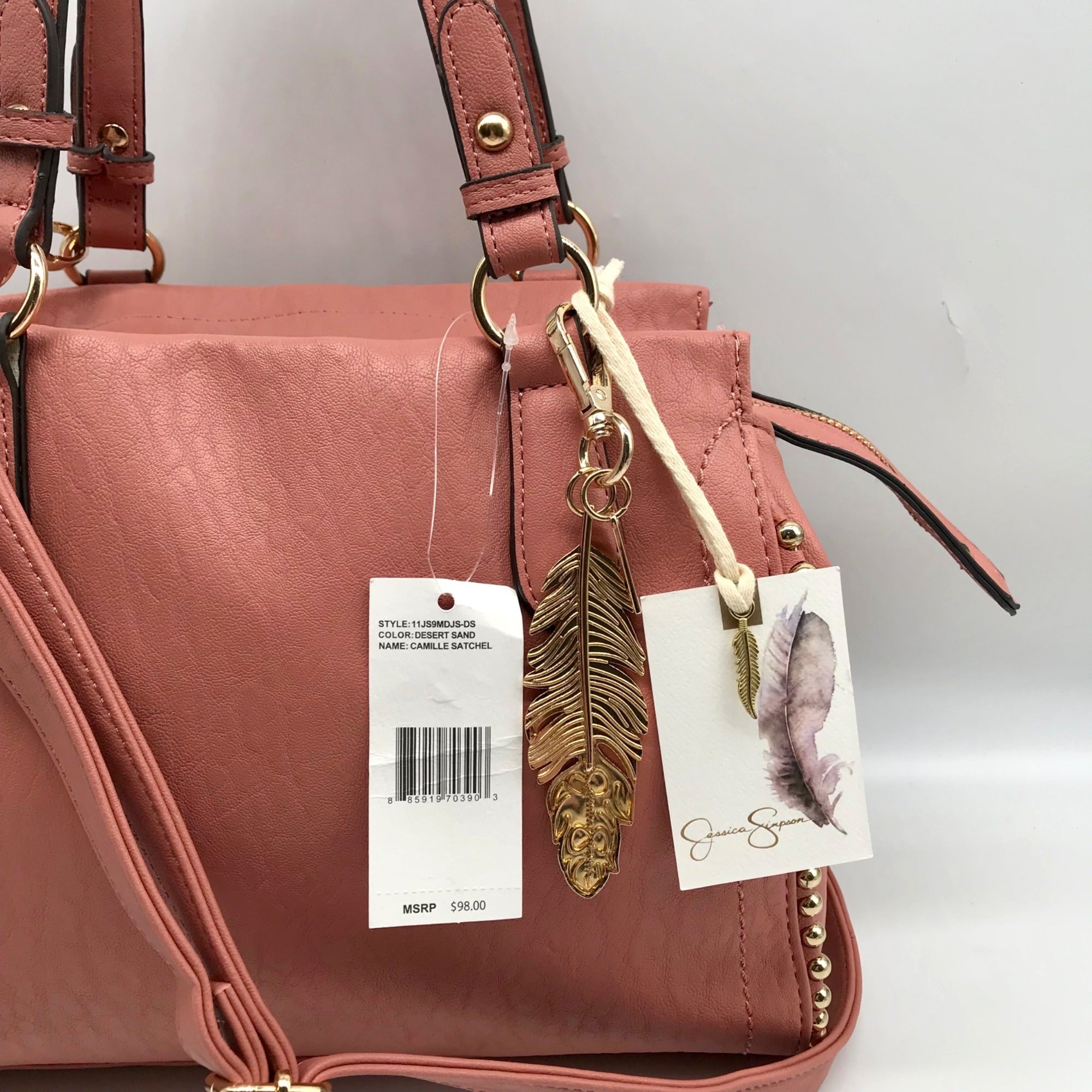 Jessica Simpson Desert Sand Camille Satchel