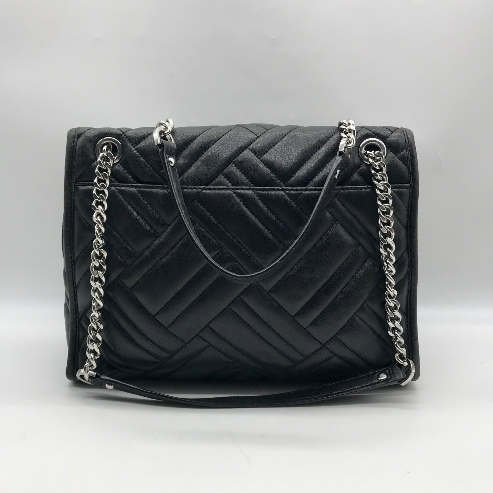Michael Kors Black Quilted Leather Kathy Shoulder Bag