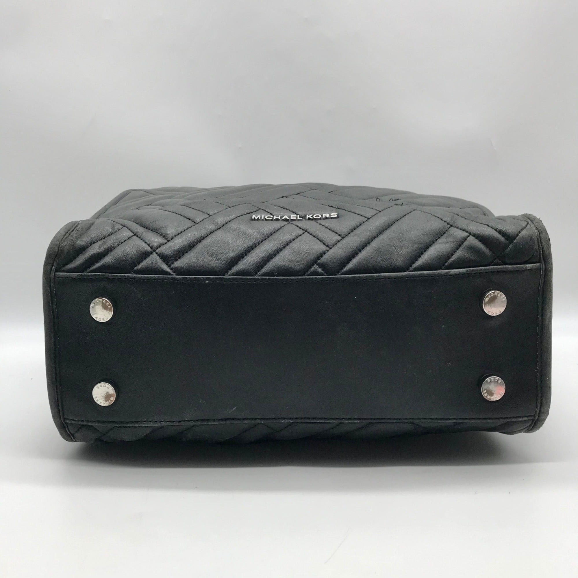 Michael Kors Black Quilted Leather Kathy Shoulder Bag