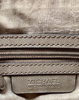 Michael Kors Large Cindy Taupe Saffiano Leather Domed Crossbody