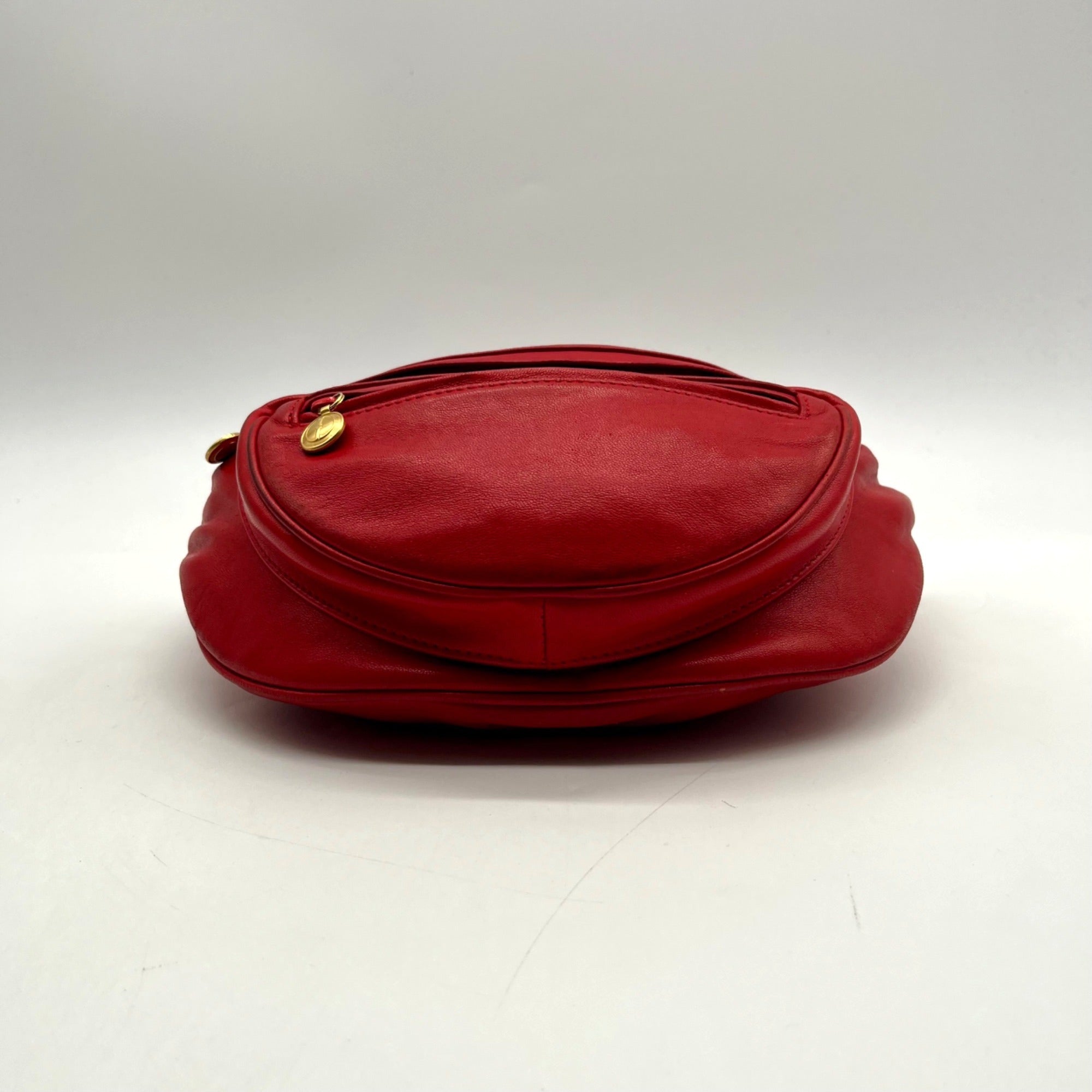 Gucci Red Smooth Leather Belt Bag