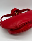 Gucci Red Smooth Leather Belt Bag