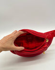 Gucci Red Smooth Leather Belt Bag