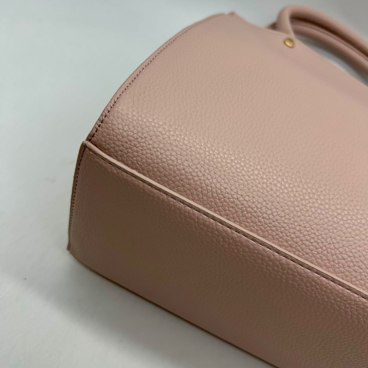 Grossi Pink Faux Leather Poppy Bowtie Top Handle Satchel Bag