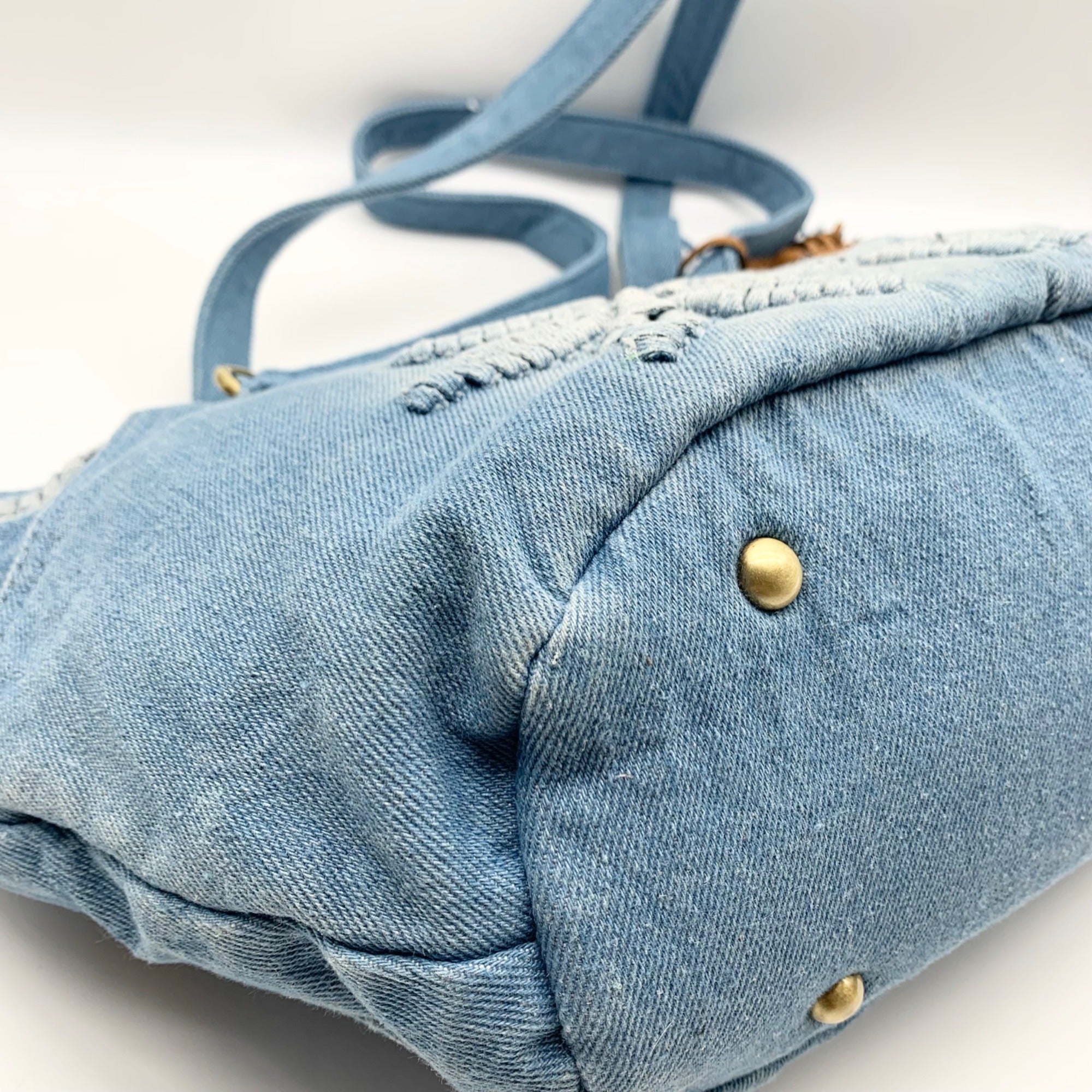 Patricia Nash Blue Marconia Small Denim Tote Bag