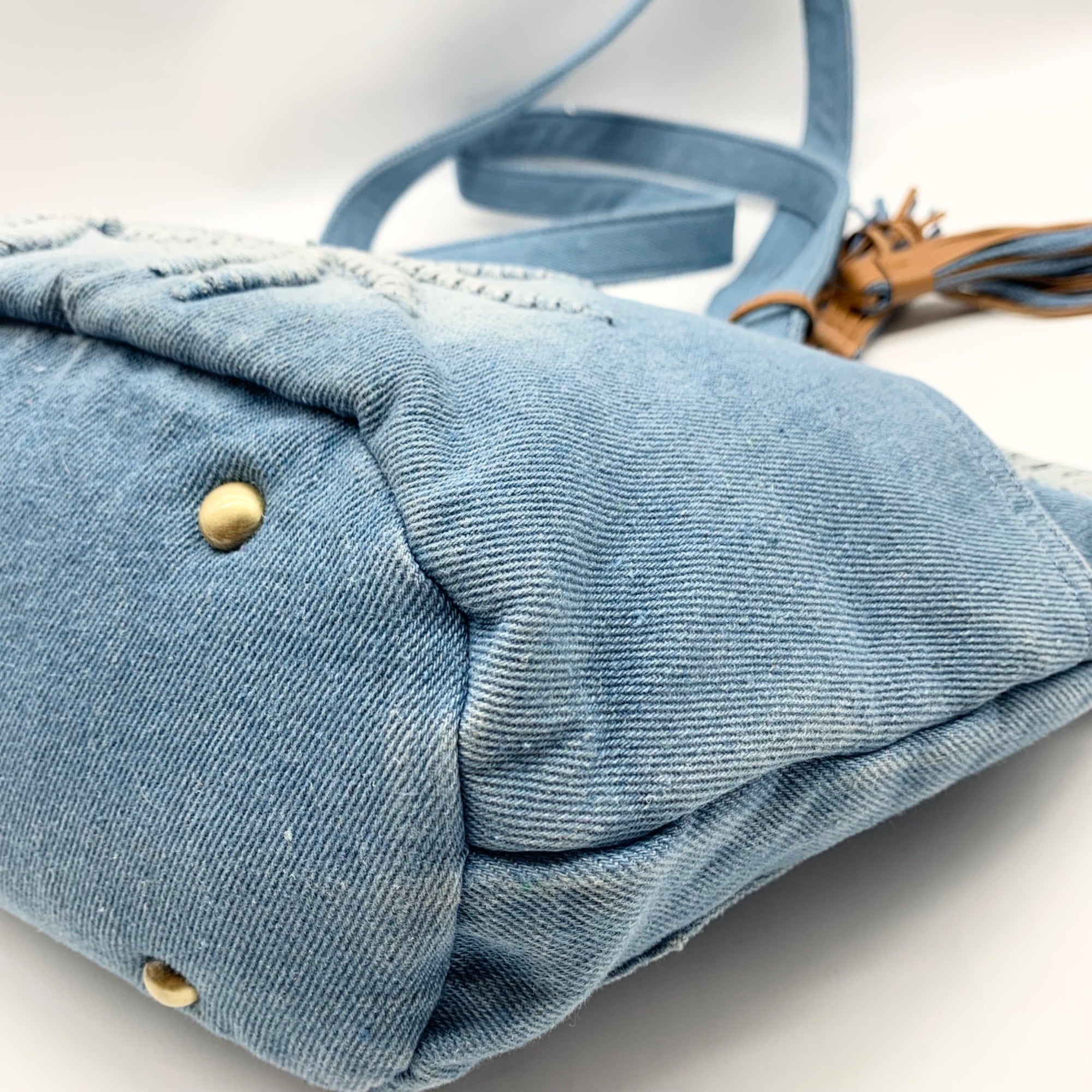 Patricia Nash Blue Marconia Small Denim Tote Bag