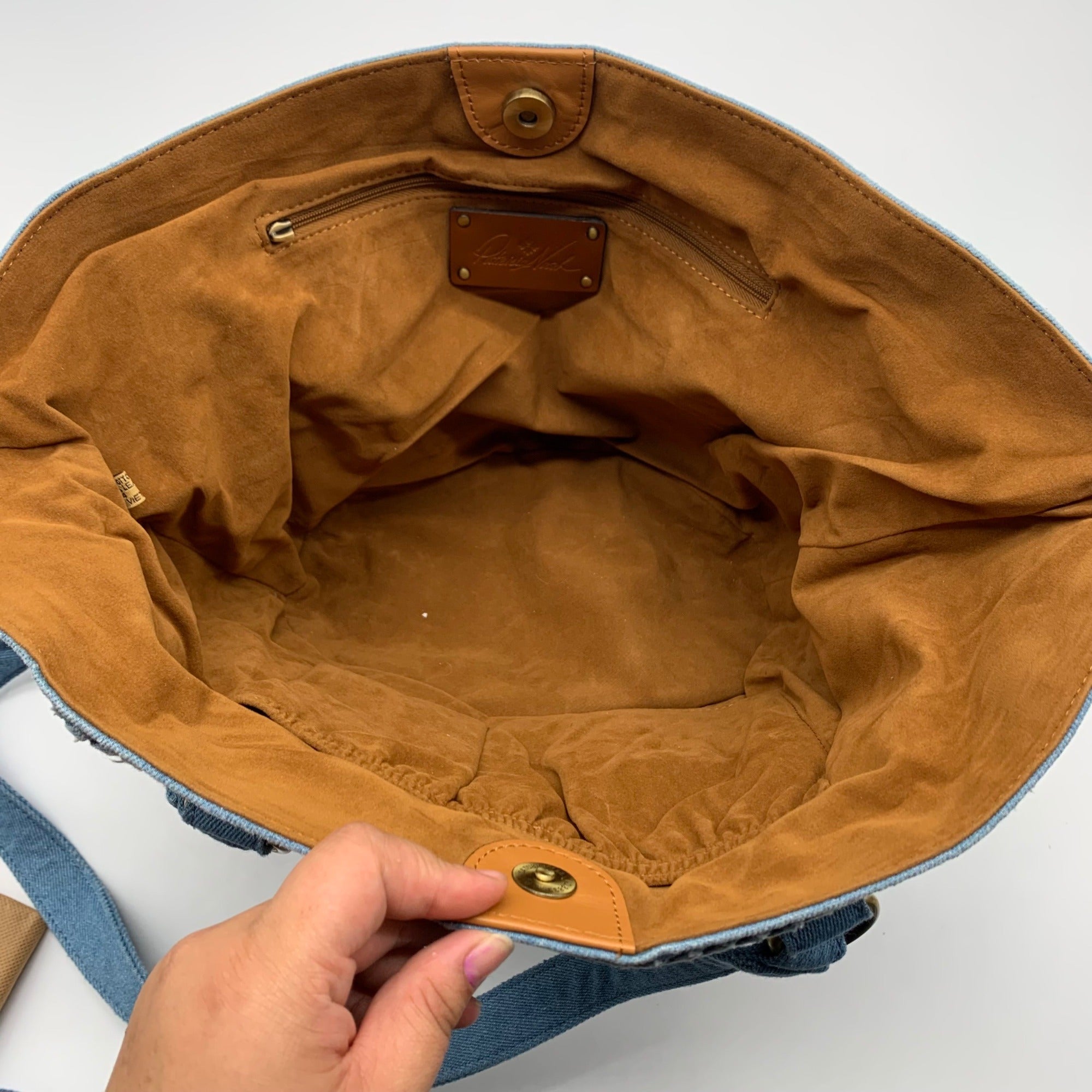 Patricia Nash Blue Marconia Small Denim Tote Bag