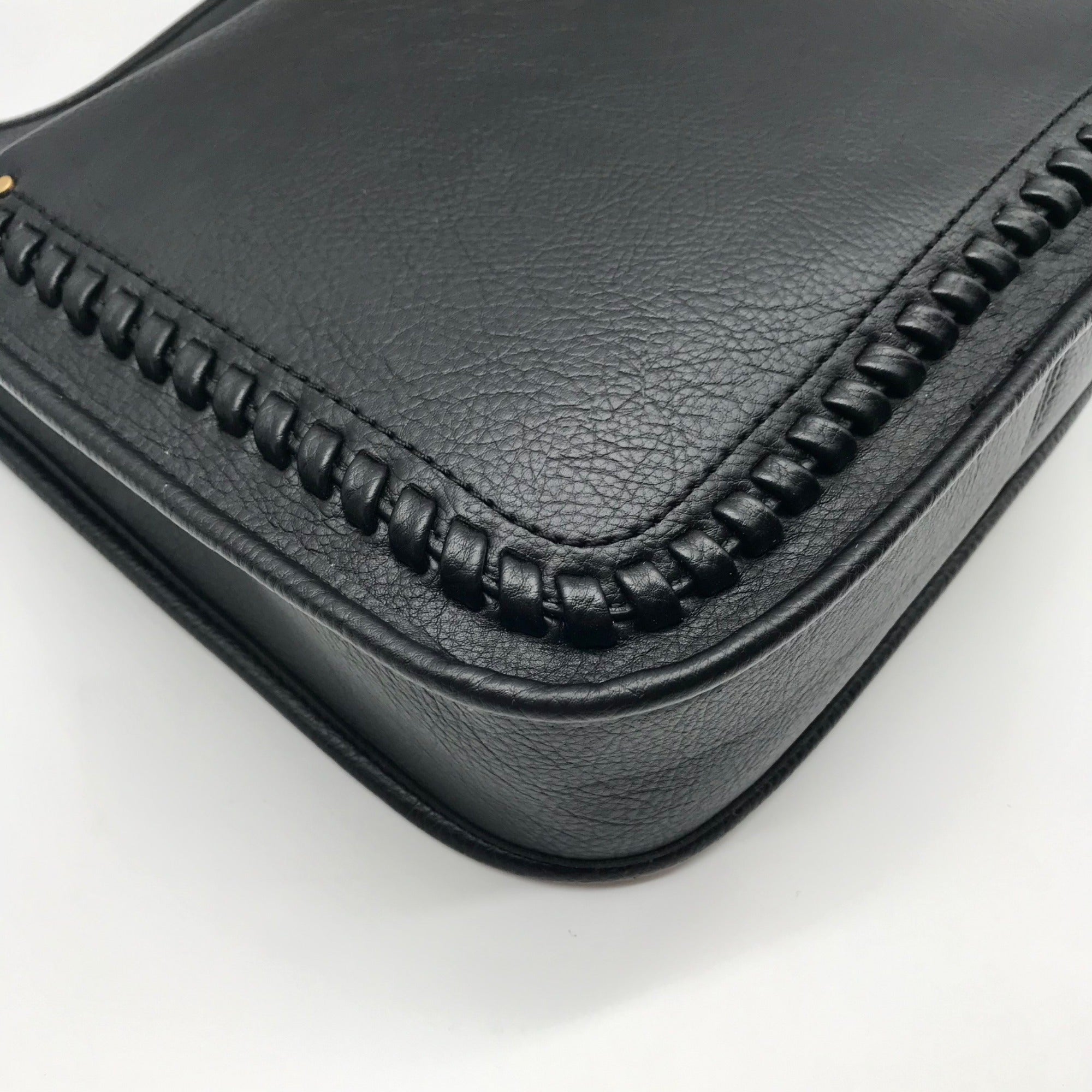 Style &amp; Co Black Medium Whipstitch Crossbody