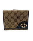 Gucci Monogram New Britt French Tri Fold Wallet