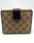 Gucci Monogram New Britt French Tri Fold Wallet