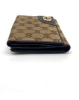 Gucci Monogram New Britt French Tri Fold Wallet