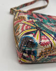 Brahmin Multicolor Croc Embossed Leather Lorelei Shoulder Bag