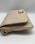 Marc Jacobs Cream Leather Flap Crossbody Bag
