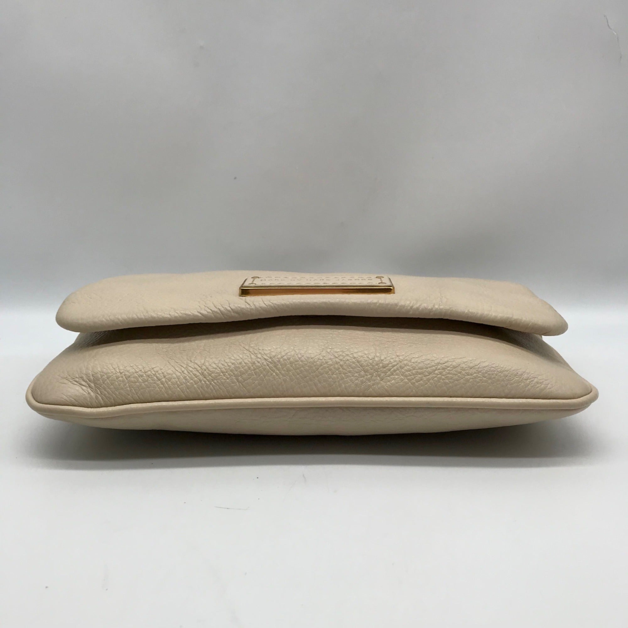 Marc Jacobs Cream Leather Flap Crossbody Bag