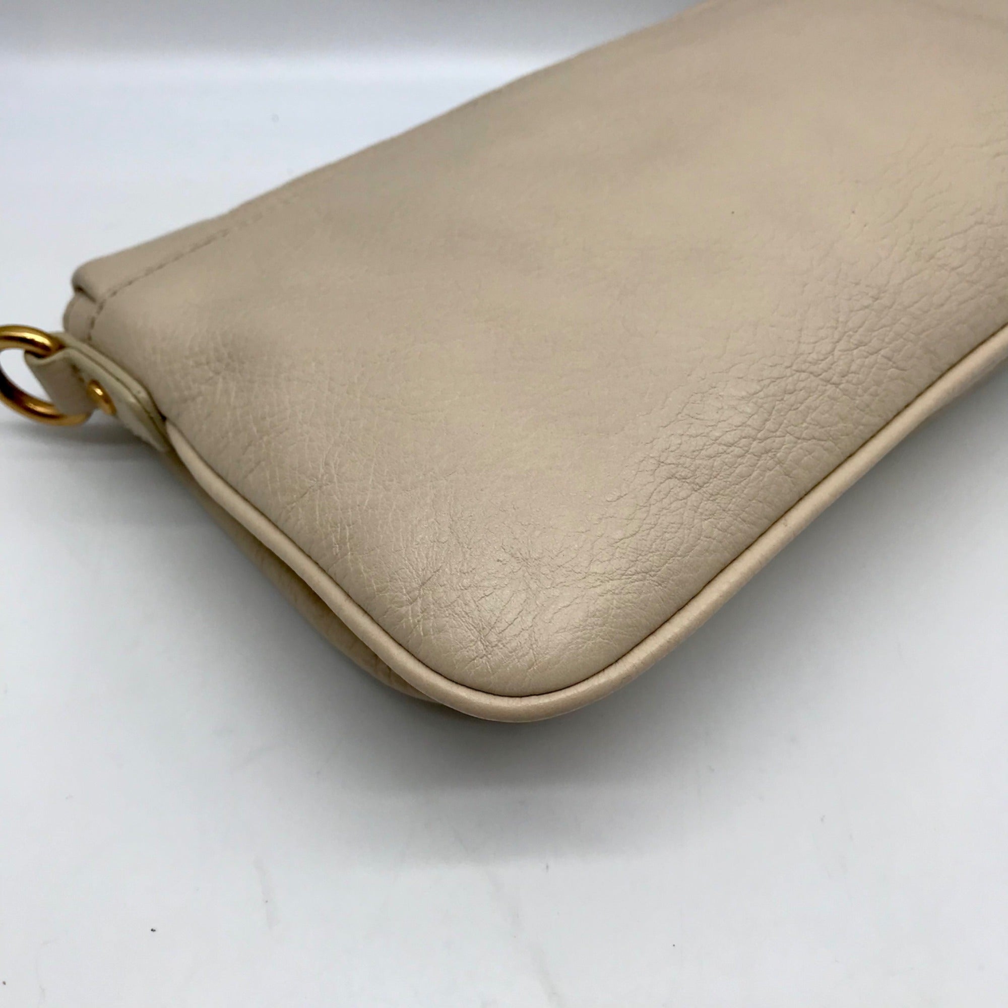 Marc Jacobs Cream Leather Flap Crossbody Bag
