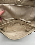 Marc Jacobs Cream Leather Flap Crossbody Bag