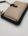 Kate Spade Taupe Crosshatched Leather Iphone Crossbody Bag