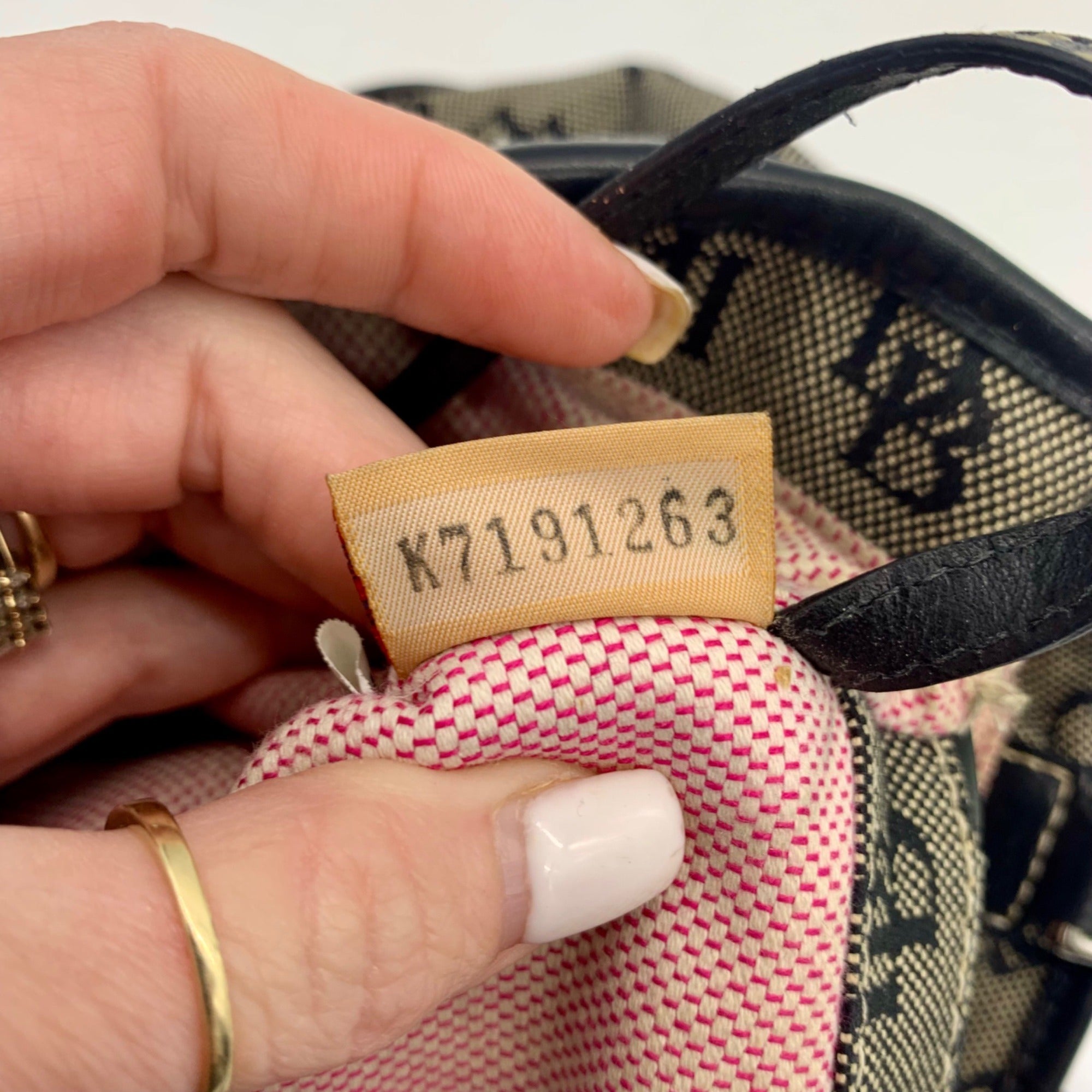 Dooney &amp; Bourke Black and Grey Signature Canvas Tote Bag