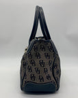 Dooney & Bourke Black and Grey Signature Canvas Tote Bag