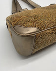 Fossil Gold Paisley Jacquard Tapestry Shoulder Bag