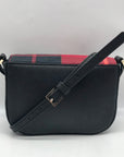 Kate Spade Red Plaid Canvas Carsen Newbury Lane Crossbody Bag