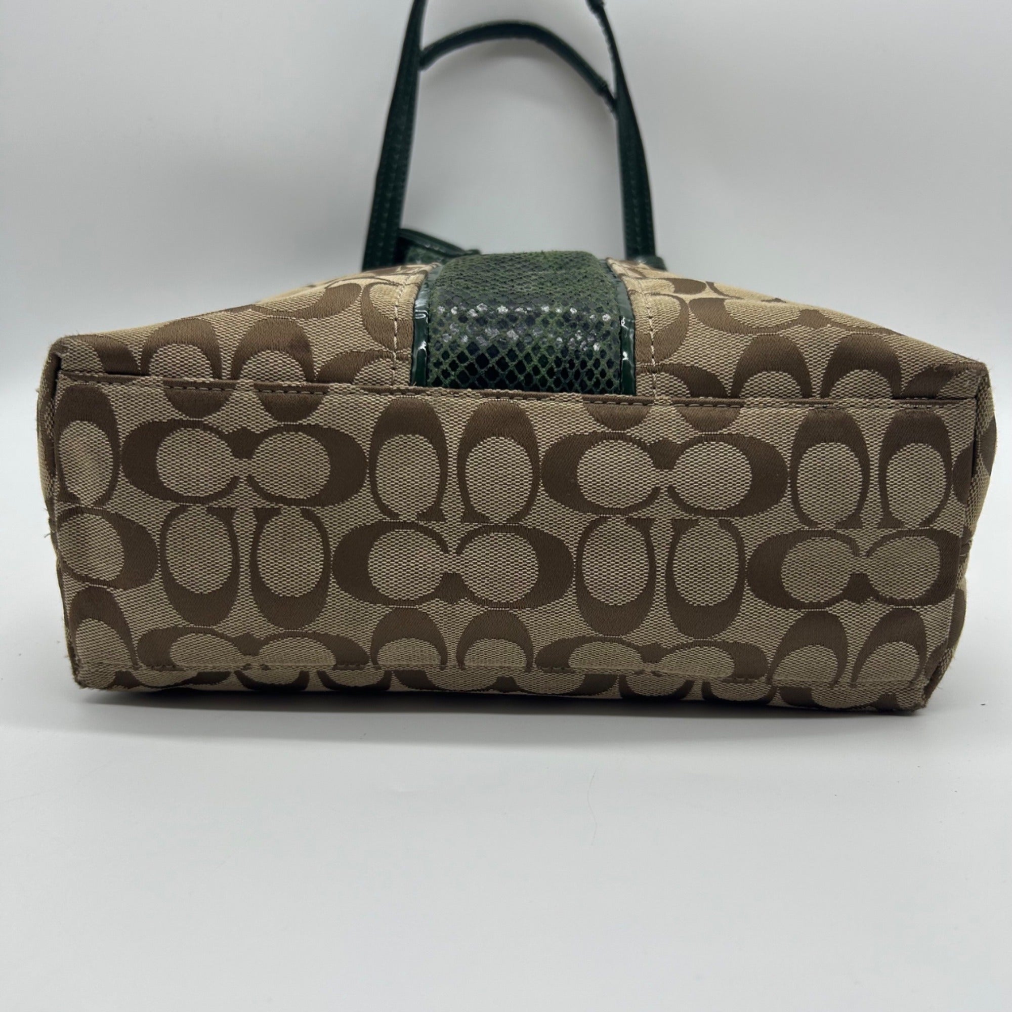Coach Signature Python Stripe Tote Bag F25706