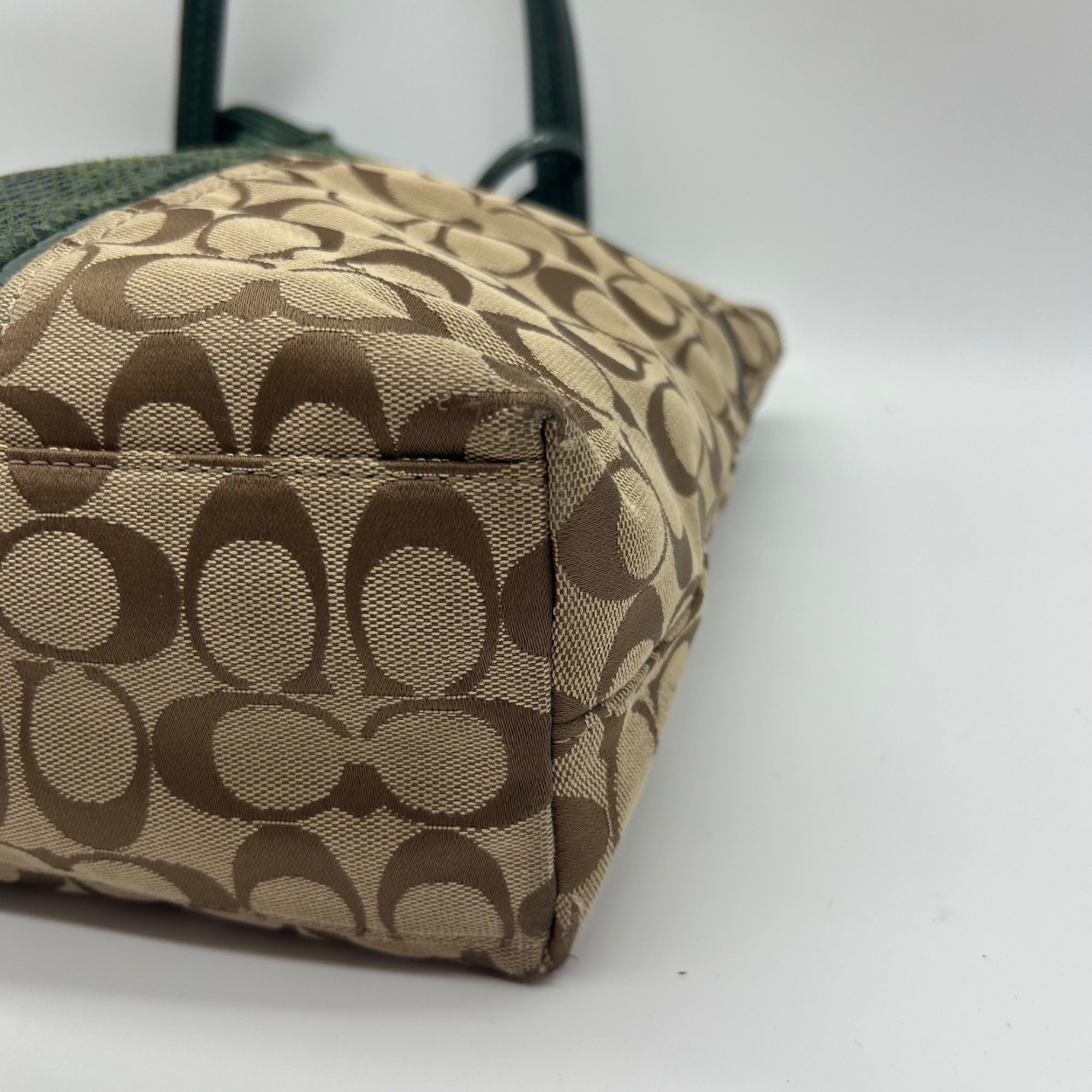 Coach Signature Python Stripe Tote Bag F25706