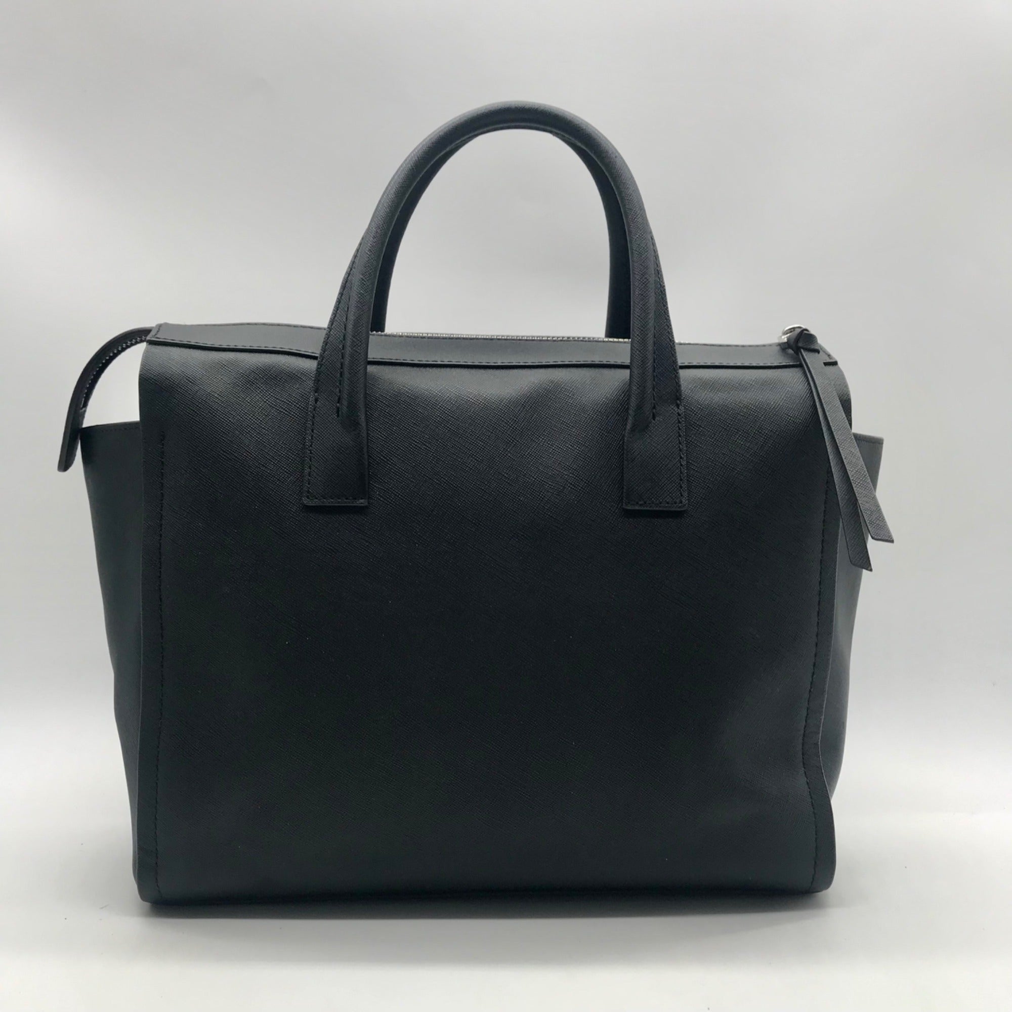 Coach Black Saffiano Leather Bleecker Riley Carryall Handbag
