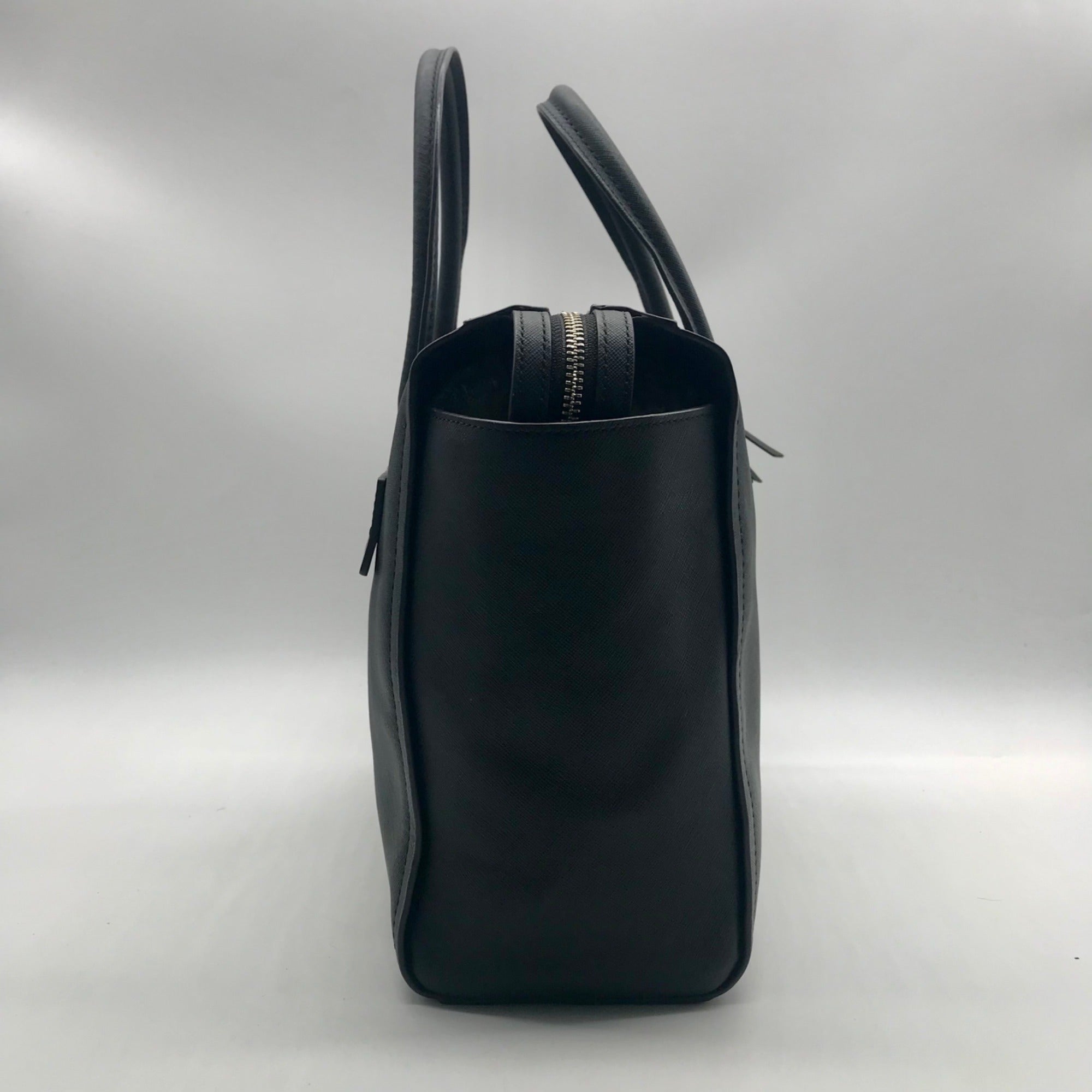 Coach Black Saffiano Leather Bleecker Riley Carryall Handbag