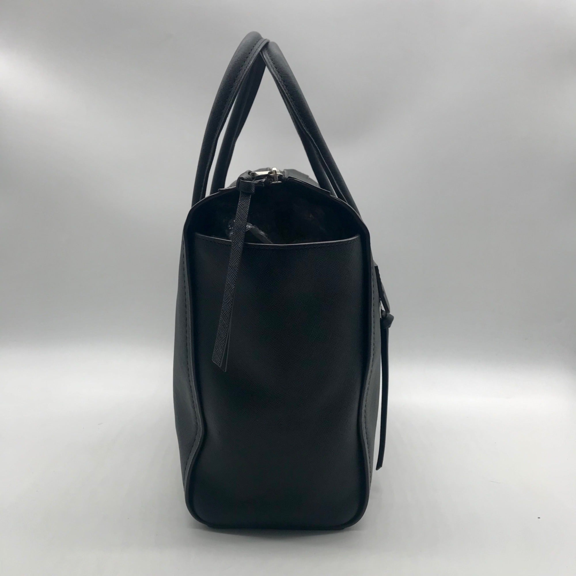 Coach Black Saffiano Leather Bleecker Riley Carryall Handbag